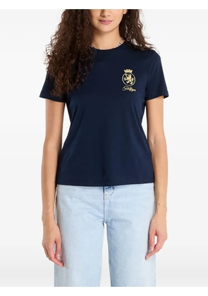 Tommy Hilfiger TH Crest embroidery crew neck T-shirt - Blue
