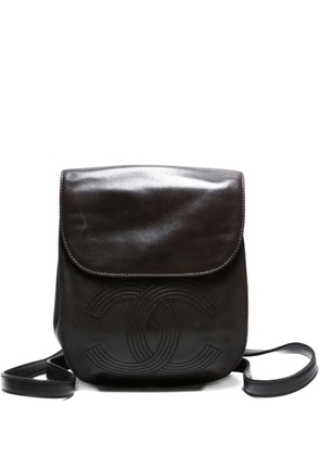 CHANEL Pre-Owned 1996-1997 cc mark backpack - Black