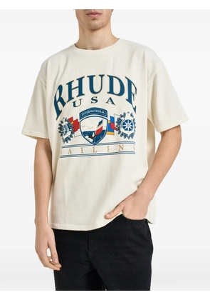 RHUDE graphic-print T-shirt - White