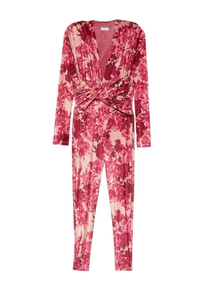 Mazzei floral-print jumpsuit - Red