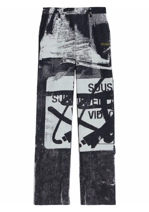 Off-White x Pablo Tomek double straight trousers - Black