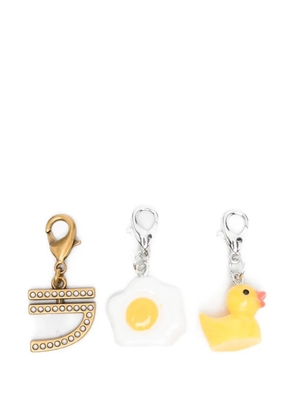 Puraai logo-charm shoe accessories set - Gold