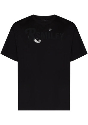 Raf Simons x Smiley slogan-print T-shirt - Black