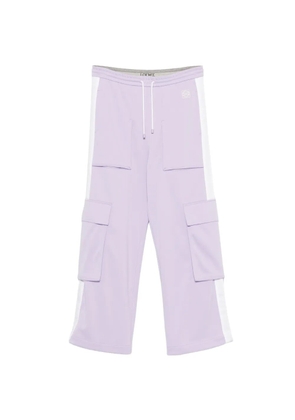 LOEWE logo-embroidery track pants - Purple