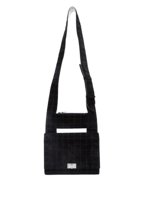 CHANEL Pre-Owned 2003-2004 Chocolate Bar suede shoulder bag - Black