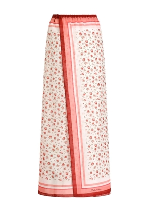 Dolce & Gabbana floral-print sarong - Neutrals
