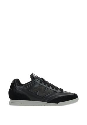 Junya Watanabe smooth leather suede trainers - Black