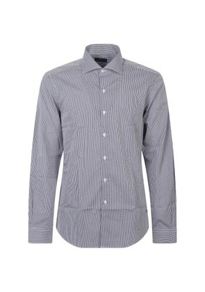 Fay striped button-up shirt - Blue