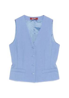 Max Mara Mstmadia button V-neck waistcoat - Blue