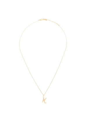 Missoma mini Curly Molten initial necklace - Gold