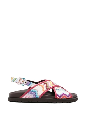 Missoni zigzag strap sandals - Pink