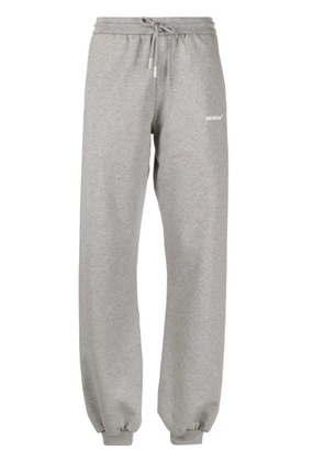 Off-White logo-print track pants - Grey
