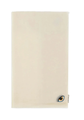 Faliero Sarti eye-embroidered scarf - White