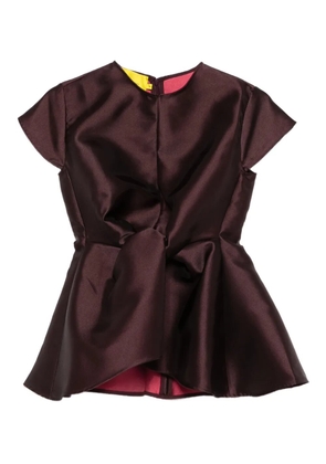 Marques'Almeida crew-neck top - Red