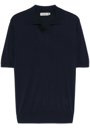 Canali polo-collar T-shirt - Blue