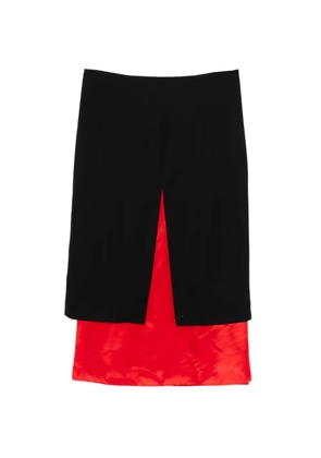 Róhe upside-down midi skirt - Black