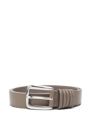 Peserico textured-leather buckle belt - Neutrals