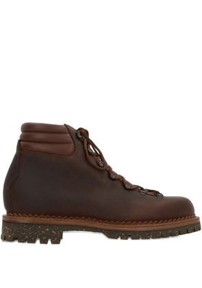 Yuketen leather lace-up boots - Brown