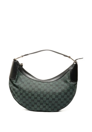 Gucci Pre-Owned 2000-2015 GG canvas half moon shoulder bag - Green