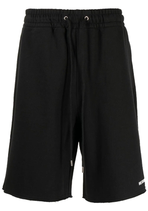We11done logo-print shorts - Black