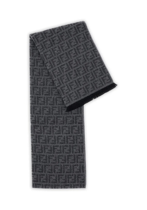 FENDI logo scarf - Grey