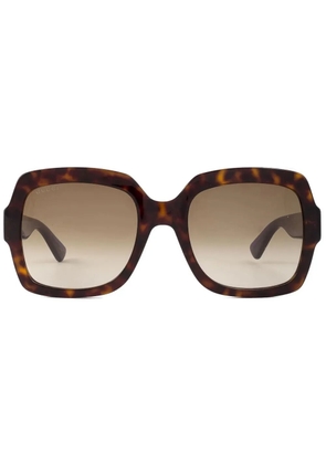 Gucci Eyewear tortoiseshell square-frame sunglasses - Brown