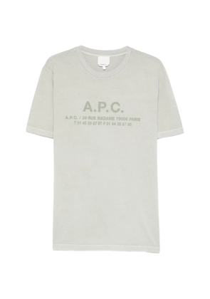 A.P.C. logo-print T-shirt - Grey