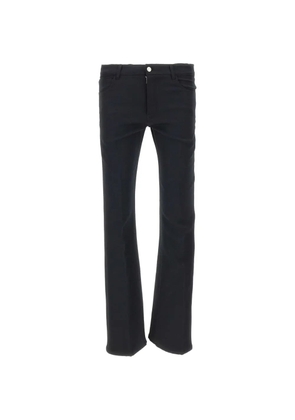 Courrèges embroidered bootcut trousers - Black