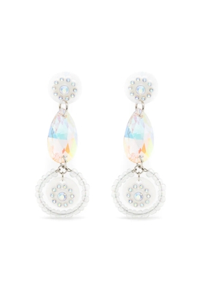 Amir Slama crystal-embellished drop earrings - Neutrals
