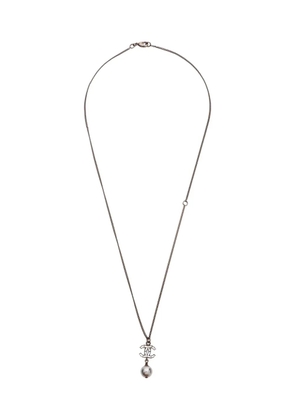 CHANEL Pre-Owned 2010 CC-logo necklace - Silver