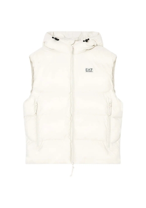 Ea7 Emporio Armani hooded padded gilet - Neutrals