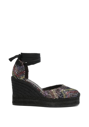 Missoni sequined wedge-heel espadrilles - Black