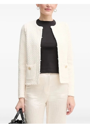 Pedro Del Hierro tweed pocket cardigan - Neutrals