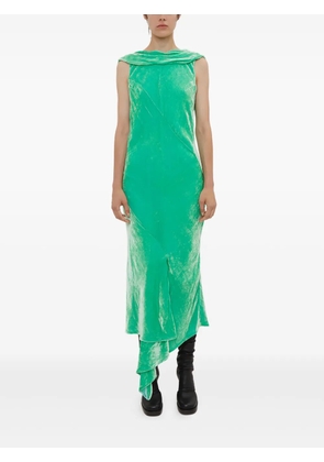 Olivier Theyskens draped asymmetric dress - Green