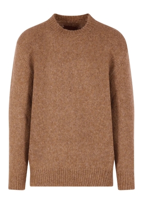 monitaly crew-neck sweater - Brown