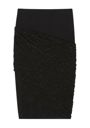 Givenchy floral-patterned high-waisted skirt - Black