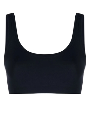 Hanro cropped scoop-neck bra - Blue