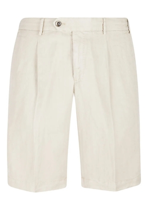 PT Torino pleated-detailing shorts - Neutrals