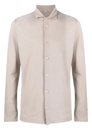 Zanone slim-cut button-down shirt - Neutrals