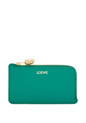 LOEWE zip cardholder wallet - Green