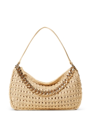 TWINSET woven chain-detail shoulder bag - Neutrals
