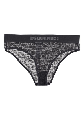 DSQUARED2 logo-waistband brief - Black