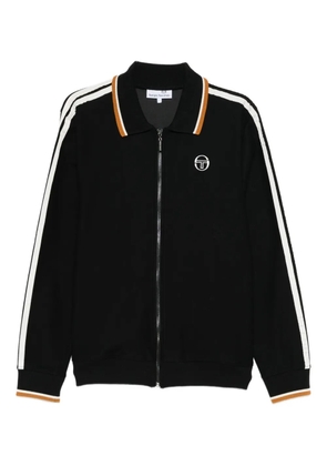 Sergio Tacchini stripe logo zip sweatshirt - Black