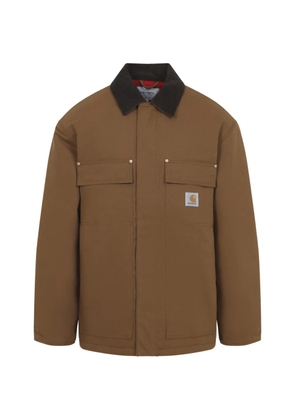 Carhartt WIP Clapton corduroy-collar jacket - Brown