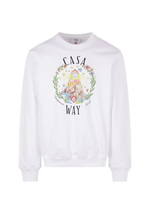 Casablanca Casa way sweatshirt in jersey - White