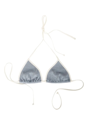 MC2 Saint Barth crinkle-textured triangle bikini top - 05788H CRINKLE 3610