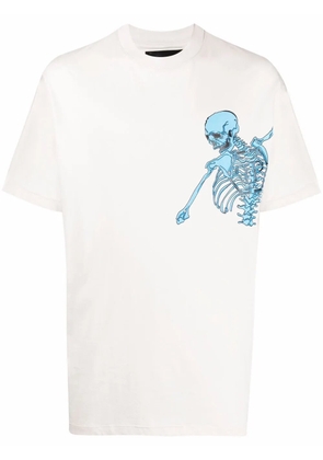 Philipp Plein logo crew-neck T-shirt - Neutrals