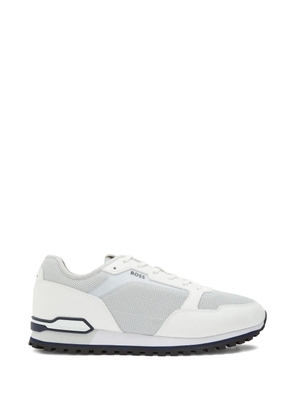 BOSS mesh panel sneakers - White