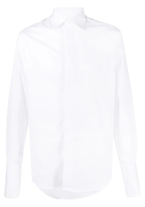 Canali slim-cut tailored shirt - White