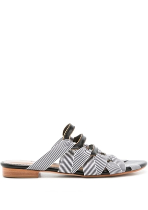 Sarah Chofakian Mia strap-design flat sandals - Blue